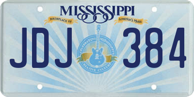 MS license plate JDJ384