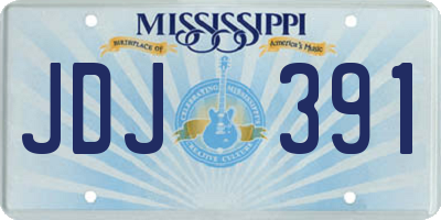 MS license plate JDJ391