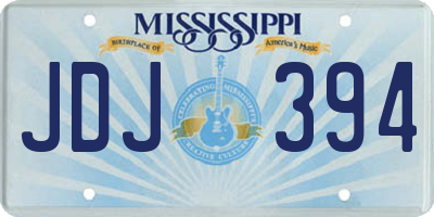 MS license plate JDJ394