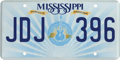 MS license plate JDJ396