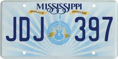 MS license plate JDJ397