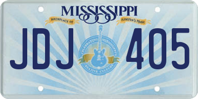 MS license plate JDJ405