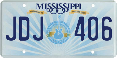 MS license plate JDJ406