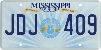 MS license plate JDJ409