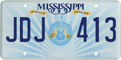 MS license plate JDJ413