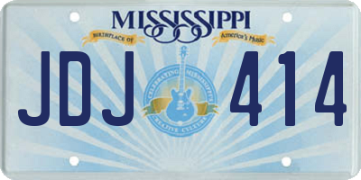 MS license plate JDJ414