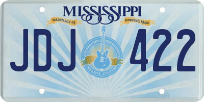 MS license plate JDJ422