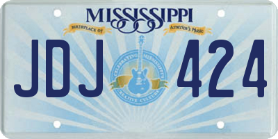 MS license plate JDJ424