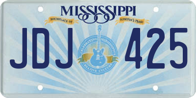 MS license plate JDJ425