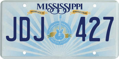MS license plate JDJ427
