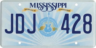 MS license plate JDJ428