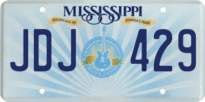 MS license plate JDJ429