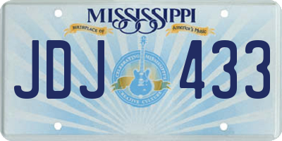 MS license plate JDJ433