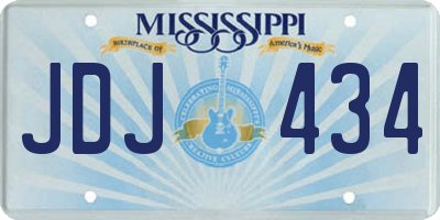 MS license plate JDJ434