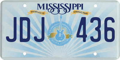 MS license plate JDJ436