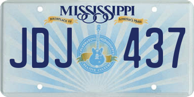 MS license plate JDJ437