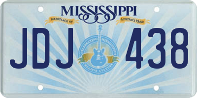 MS license plate JDJ438