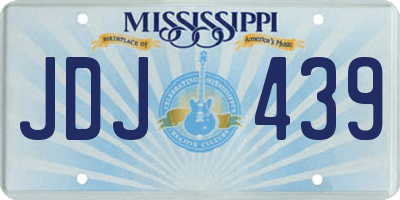 MS license plate JDJ439