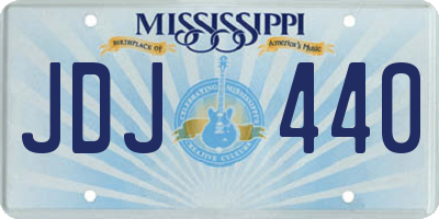 MS license plate JDJ440