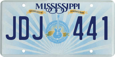 MS license plate JDJ441