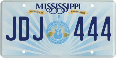MS license plate JDJ444