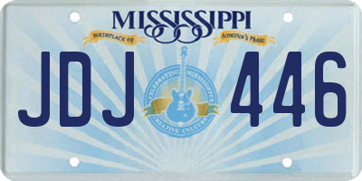 MS license plate JDJ446