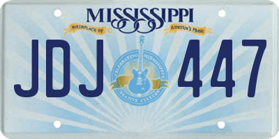 MS license plate JDJ447