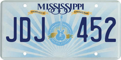 MS license plate JDJ452