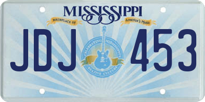 MS license plate JDJ453