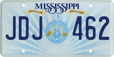 MS license plate JDJ462