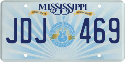 MS license plate JDJ469