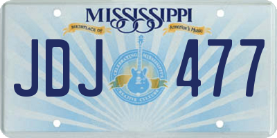 MS license plate JDJ477