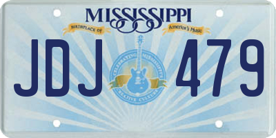 MS license plate JDJ479