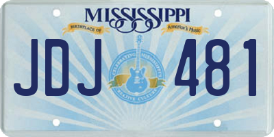 MS license plate JDJ481