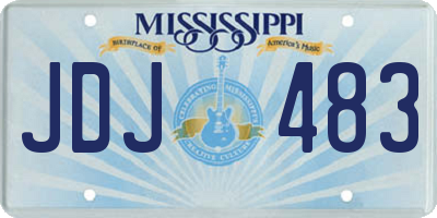 MS license plate JDJ483