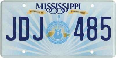 MS license plate JDJ485