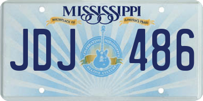 MS license plate JDJ486