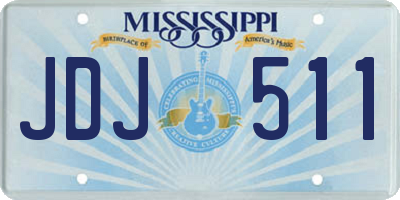 MS license plate JDJ511