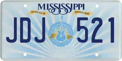 MS license plate JDJ521