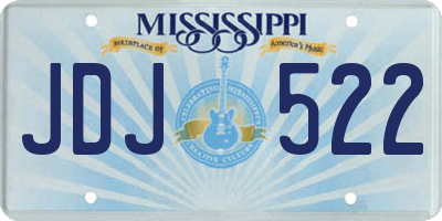 MS license plate JDJ522