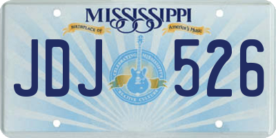 MS license plate JDJ526