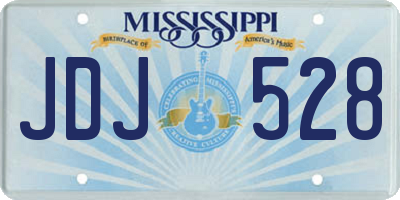 MS license plate JDJ528