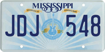 MS license plate JDJ548