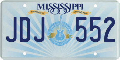MS license plate JDJ552