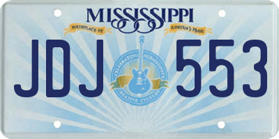 MS license plate JDJ553
