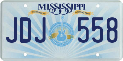 MS license plate JDJ558