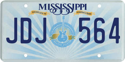 MS license plate JDJ564