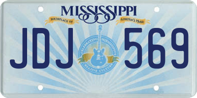 MS license plate JDJ569