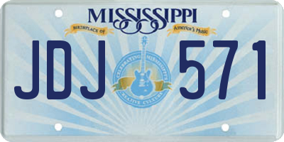 MS license plate JDJ571
