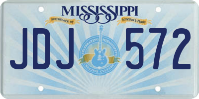 MS license plate JDJ572
